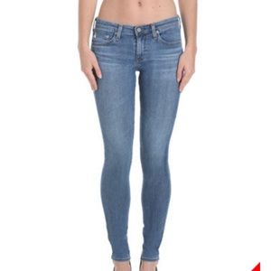 AG super skinny light wash jean